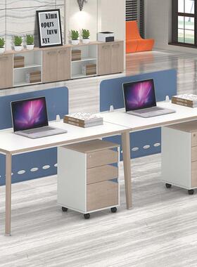 现代简约职办公公桌椅合组4人位员办桌办公室员工单HDN人电脑桌子