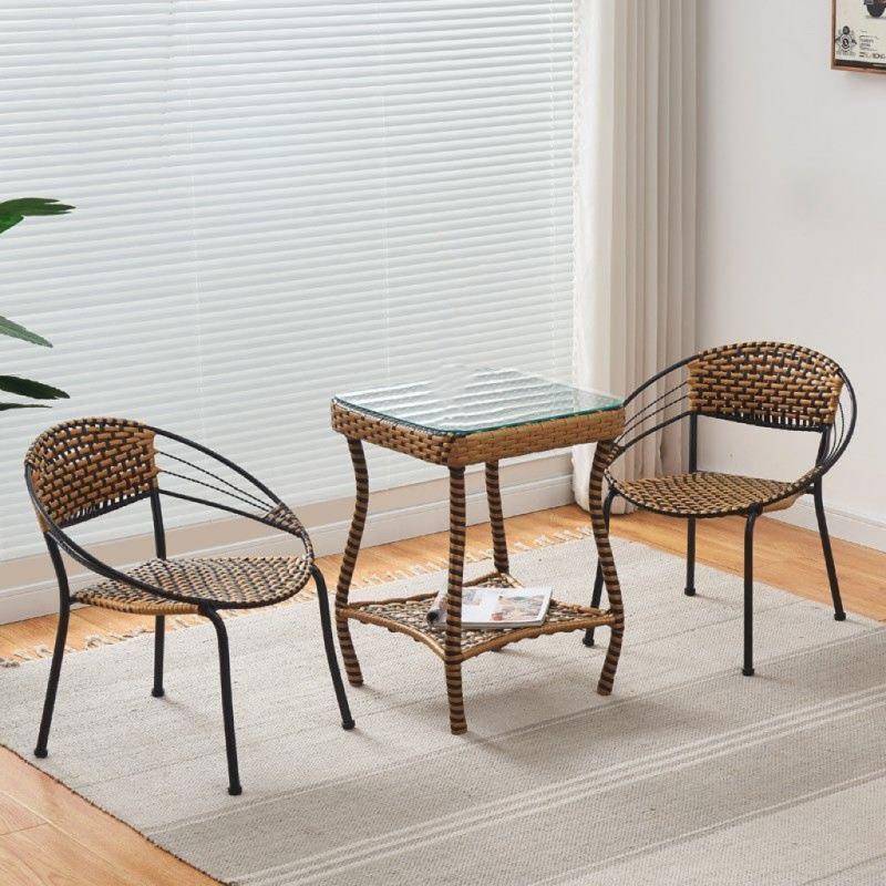 家用藤椅椅子手靠背椅客厅见详情阳台家用休闲工小编织藤椅矮凳子