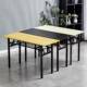简易折叠桌长方形培训桌摆摊桌户外学习书桌会议长条桌餐桌IBM桌