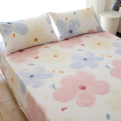 花梦床笠单件卡通全棉防滑薄床垫保护套I床单纯棉婴儿床罩春秋定