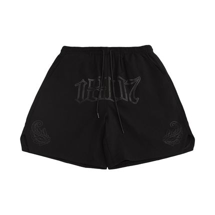 1807 腰果花印花尼龙短裤2024夏季新款宽松休闲直筒五分裤美式男