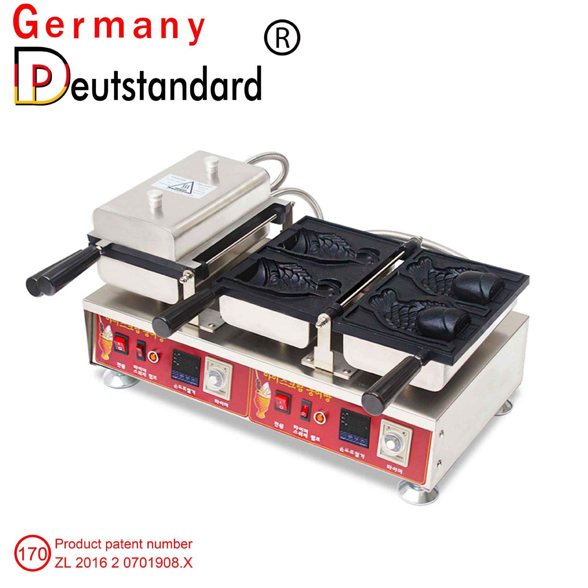 冰淇淋雪糕皮鲷鱼烧冰淇淋机数显温控日式翘尾冰淇淋鲷鱼烧鱼型烧