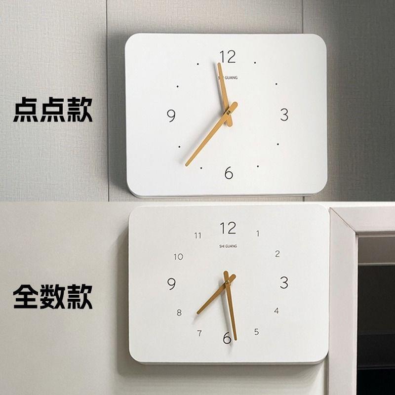 电表箱装饰画带钟表挂钟挂画配电箱遮挡时钟免打孔遮丑超薄推拉
