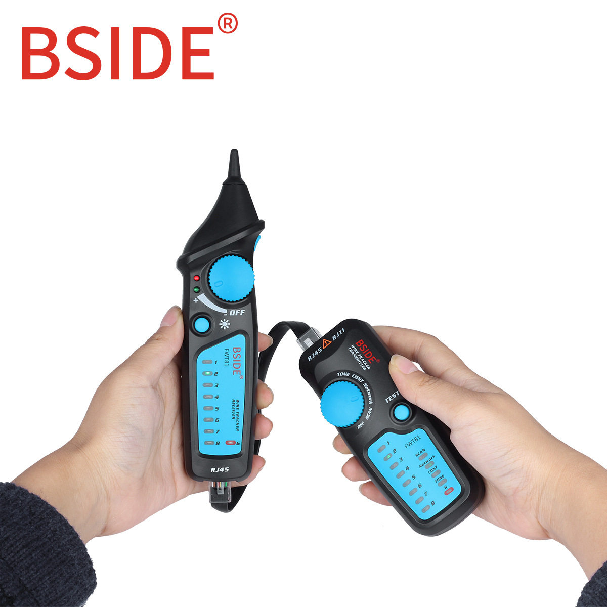 BSIDE FWT81抗干扰网络寻线仪网线查线器测线仪电话线测试巡线仪