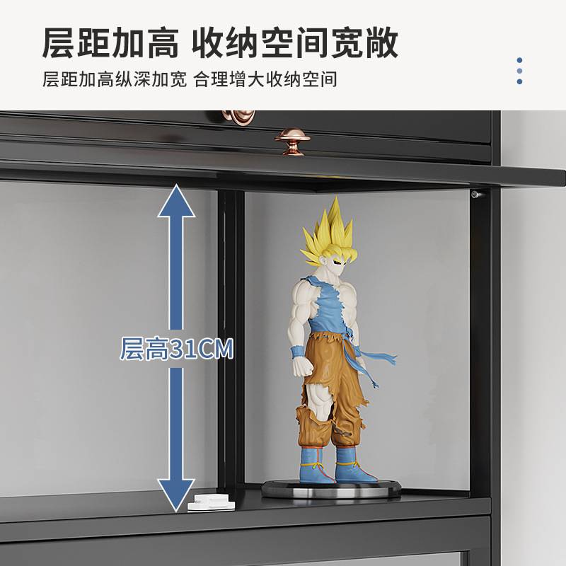 透明儿童书架家用卧室客厅简约现代书柜多层玩具书本收纳置物柜