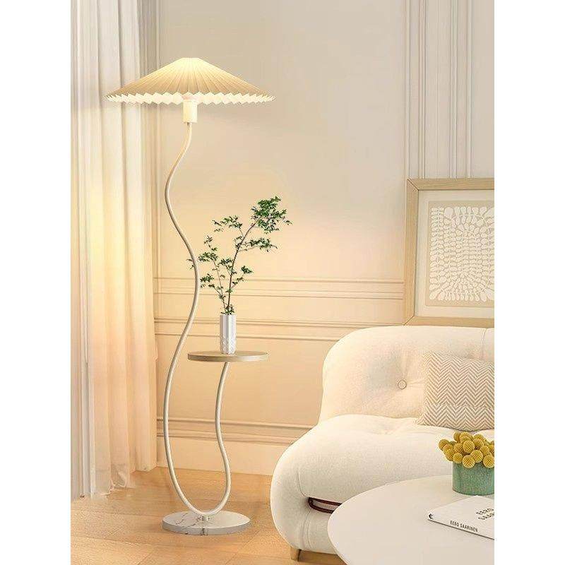 2025新款落地灯法式复古奶油风客厅沙发旁边台灯日式摆件氛围灯