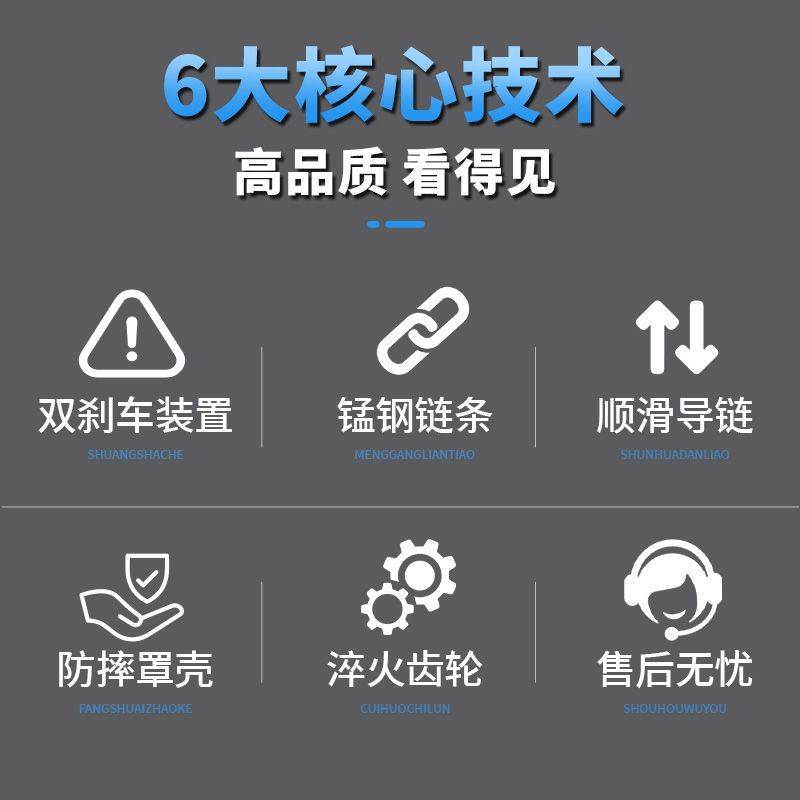 手扳葫芦1/3/6/9吨0.75t手摇吊葫芦手拉紧线器便携式起重吊机牵引