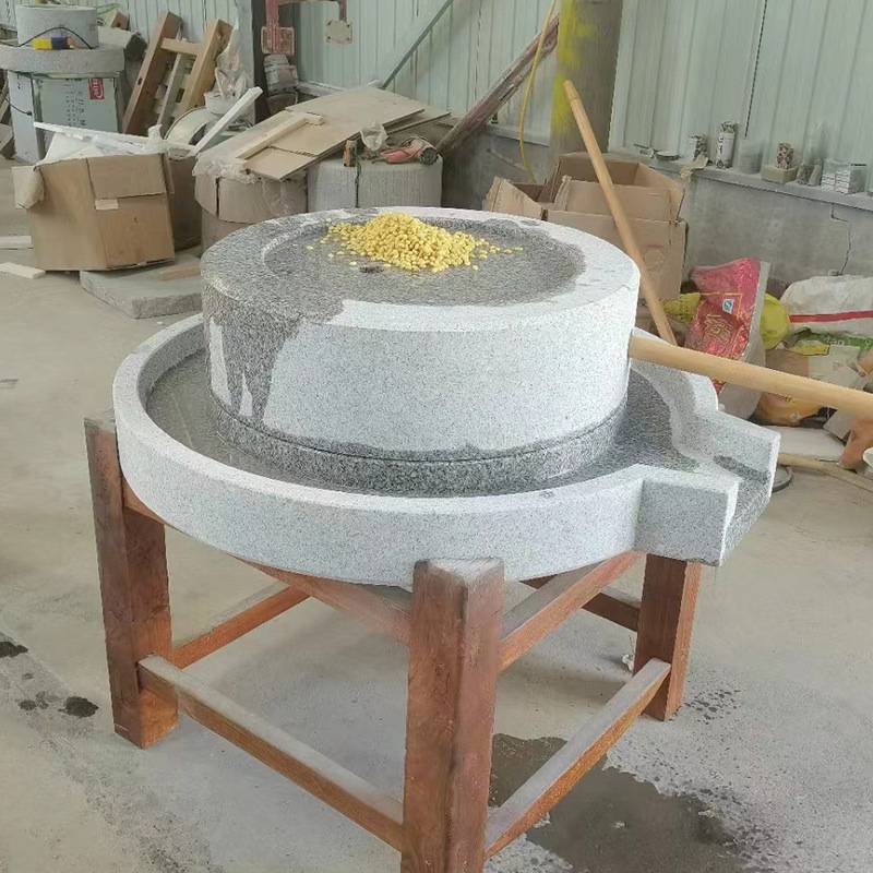 小石磨盘老式手推石磨手动电动迷你豆浆机石磨盘 32-100cm小石磨