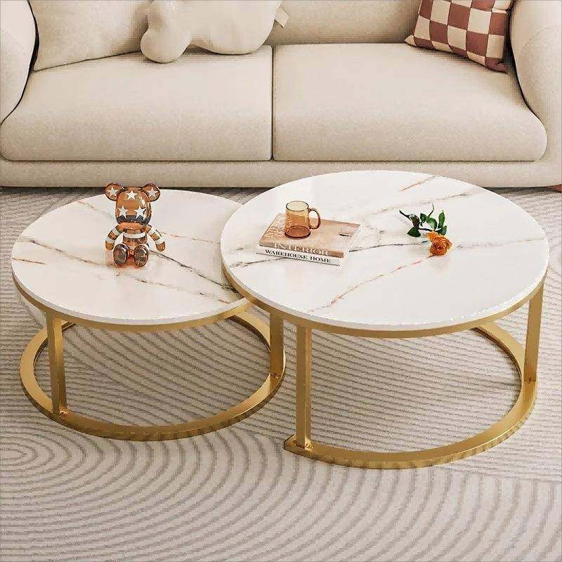 茶几客厅家用圆形桌子小户型轻奢简约现代2025新款沙发茶几桌阳台