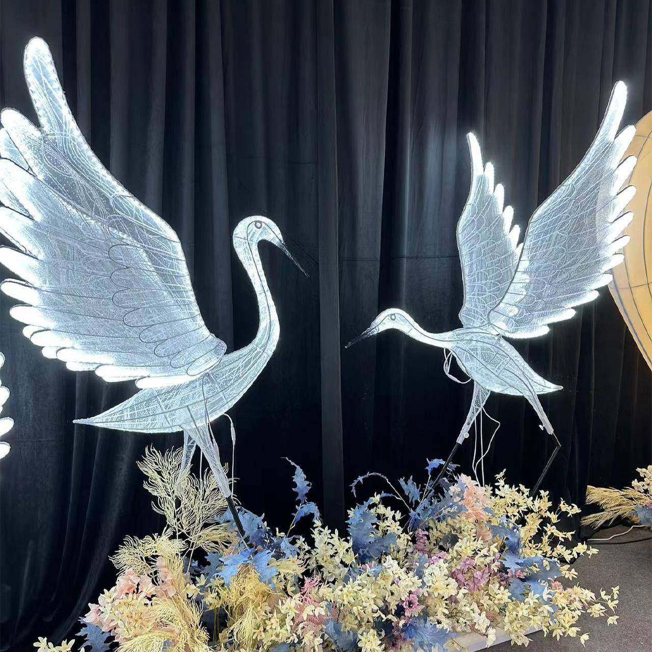 拍照打卡会场布置白鹭摆件室内美陈道具婚庆道具摆件发光鸟装饰,节庆用品/礼品,陪嫁用品套装,淘宝优惠券,粉丝福利购,淘宝优惠卷