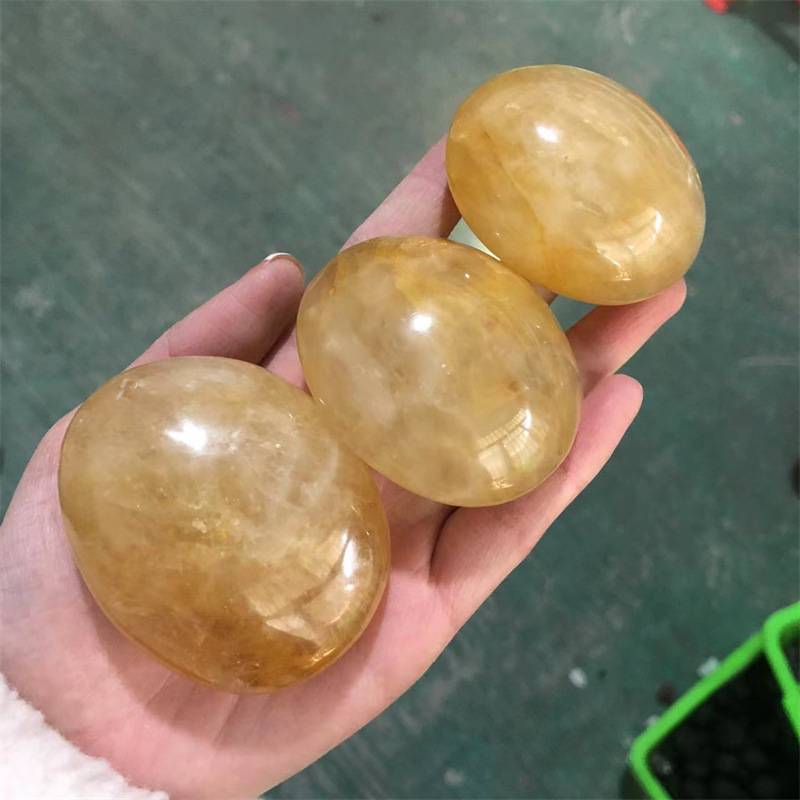 天然黄胶花水晶把玩大颗粒扩香石外贸热销装饰水晶工艺品摆件