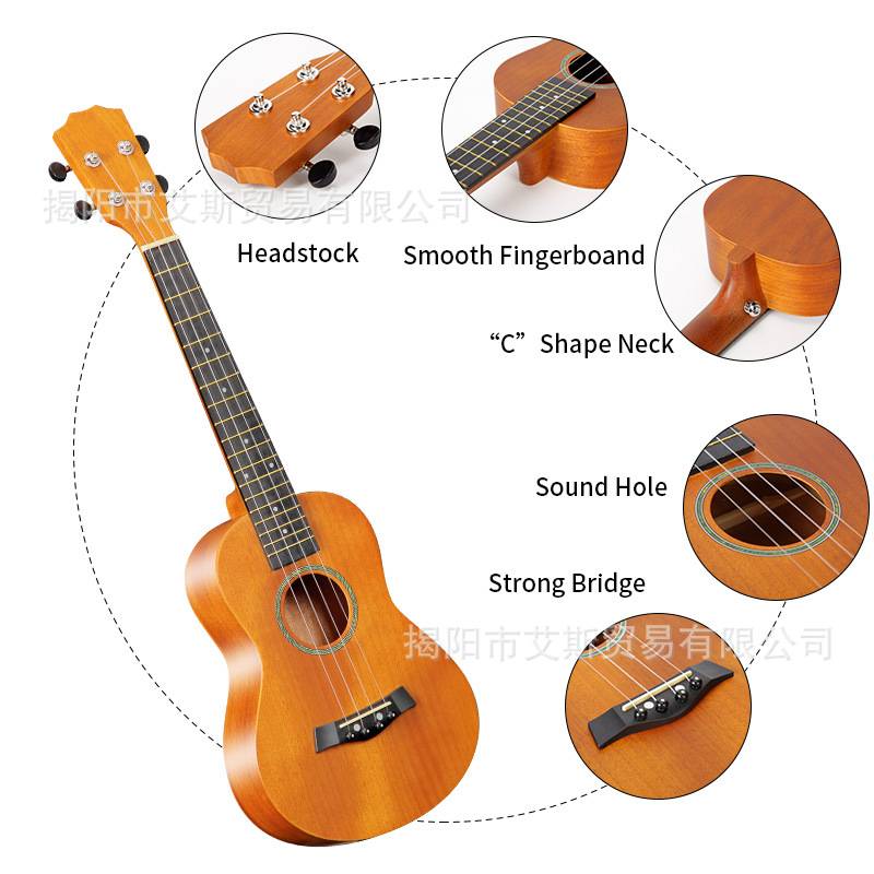 Mahogany Instrument 26寸尤克里里ukulele夏威夷四弦琴小吉他