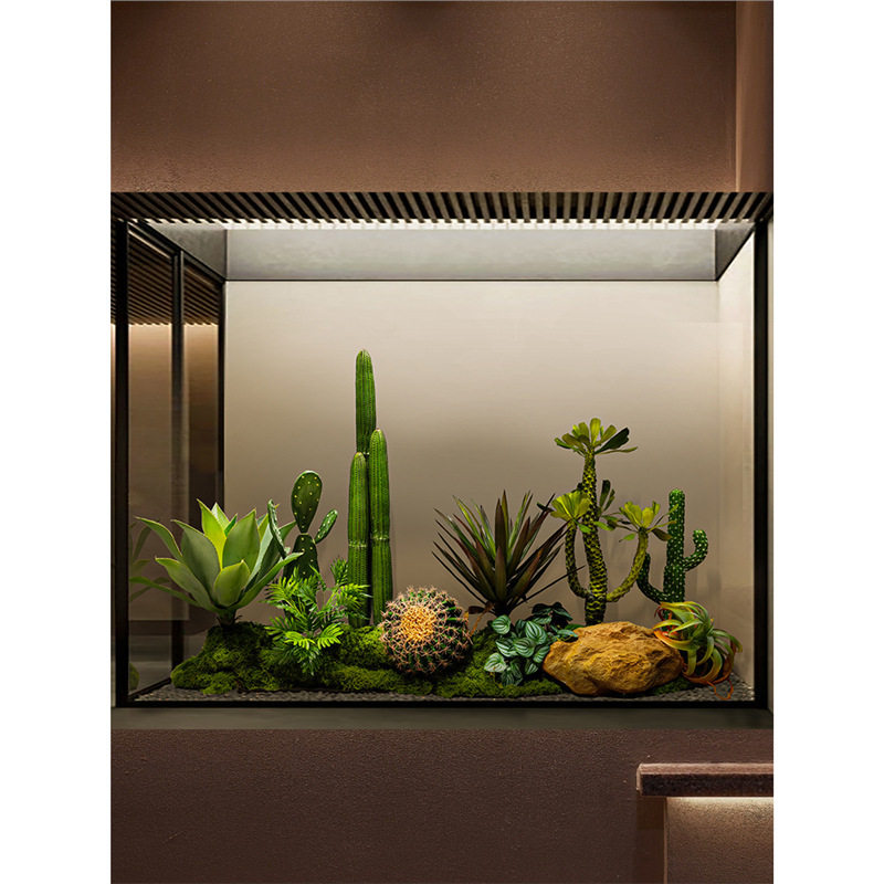 仿真绿植仙人掌景观造景室内商场门店展厅装饰大型假植物组合摆件
