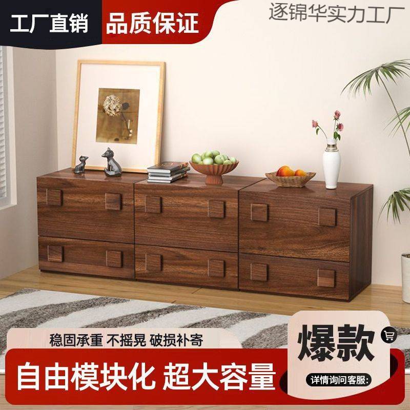 电视柜卡门可拆卸小户型复古个性收纳柜床头柜阳台柜移动柜储物柜