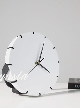 现代简约样板间客厅餐厅电视柜时钟表静音挂墙钟摆件家居软装饰品