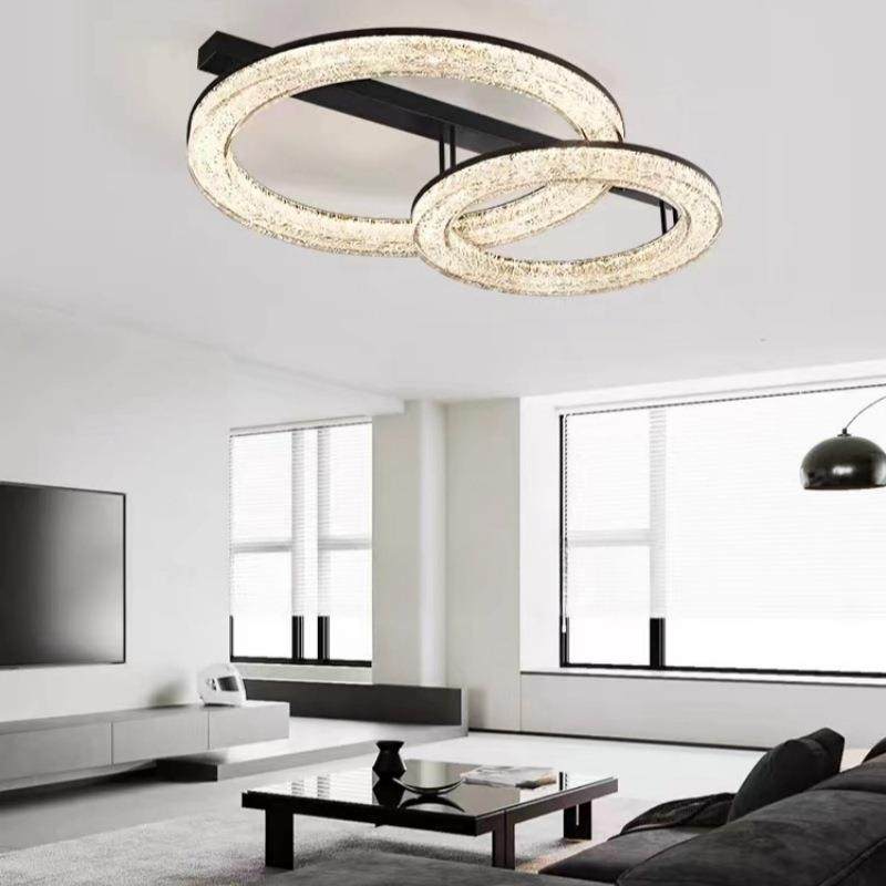 新款意式极简客厅大气吸顶灯高端轻奢设计师主卧室餐厅全铜吸顶灯