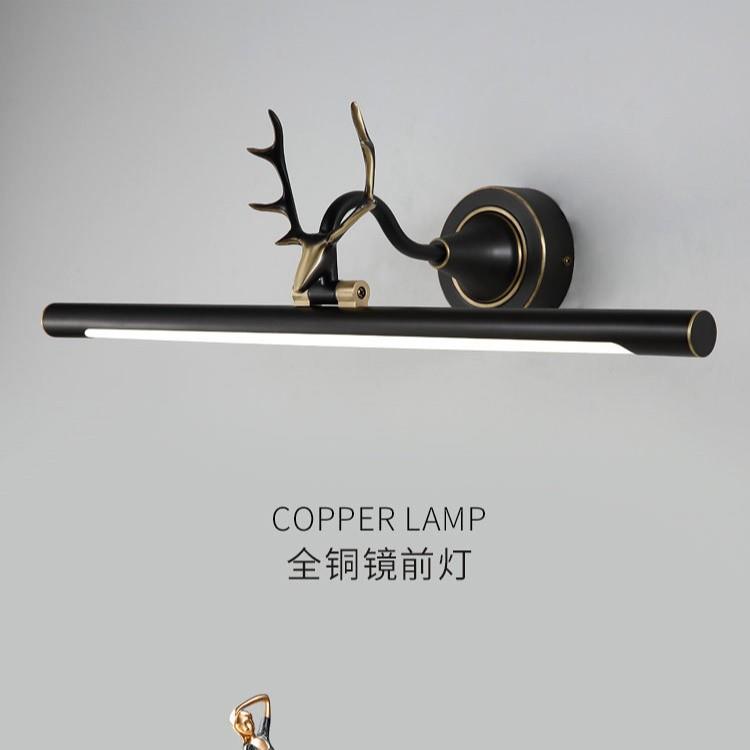 跨境供货镜前灯led全铜镜前灯美式浴室灯欧式梳妆台灯镜柜化妆灯