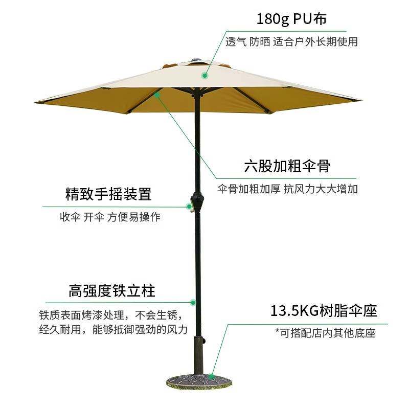 户外遮阳伞旅游商用小型中柱伞家用露营庭院太阳伞摆摊伞轻便出行