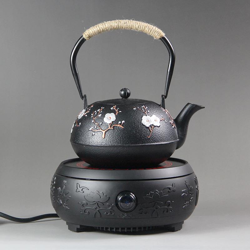 铁壶套装烧水泡茶铁JVX茶壶日式铁壶茶壶茶电陶炉煮围炉铸茶器具