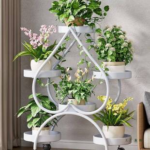 花架子客厅落地式置物架阳台铁艺层架2025新款轻奢花盆托架放绿萝