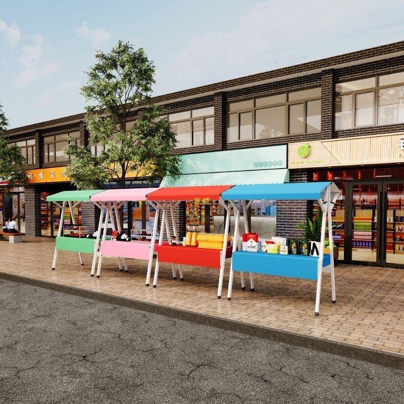 摆地摊摆摊展示架集市摊位夜市可折叠加厚地摊架子便携式铁艺商用