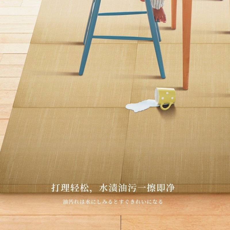 日式榻榻米地垫打地铺地毯爬行垫铺地板拼接泡沫垫子藤儿童爬爬垫