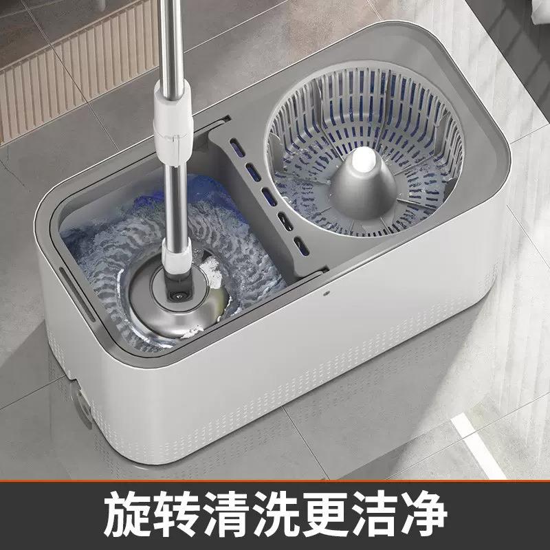 新品东方亮驱洁旋转拖把家用懒FMH人拖布双桶双免手洗干湿两用拖