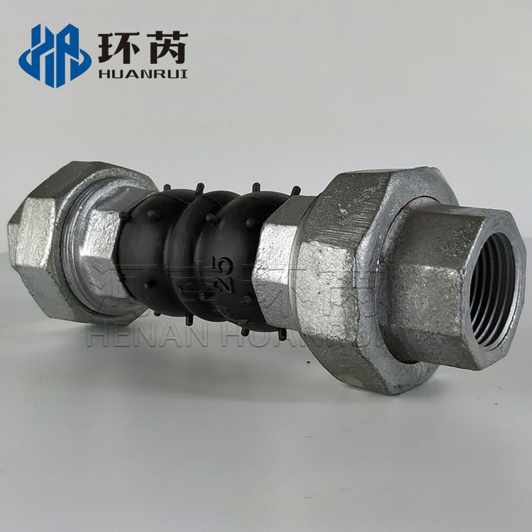 KST-L不锈钢内螺纹橡胶软接头酸碱圆形内螺纹水暖风机软管现货