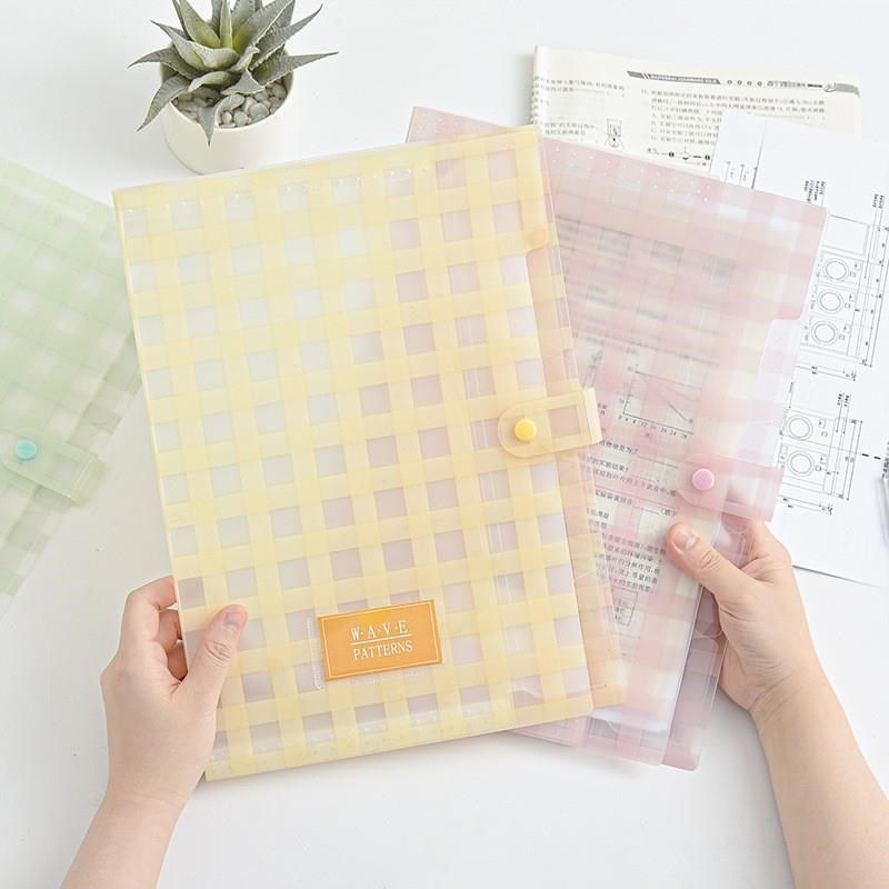 简约格子5入文件夹A4风琴包PP多层文件袋学生收纳文件包资料收纳,文具电教/文化用品/商务用品,文件夹/试卷夹,淘宝优惠券,粉丝福利购,淘宝优惠卷