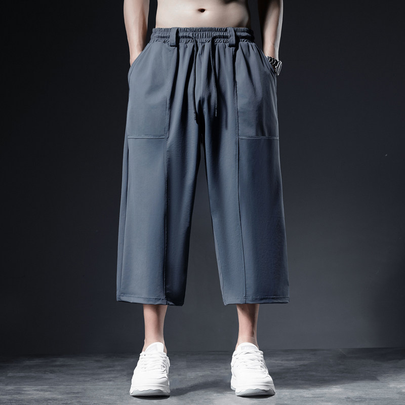 七分裤八分裤男士冰丝运动裤五分短裤夏季宽松弹力加肥加大码卫裤,男装,短裤,淘宝优惠券,粉丝福利购,淘宝优惠卷