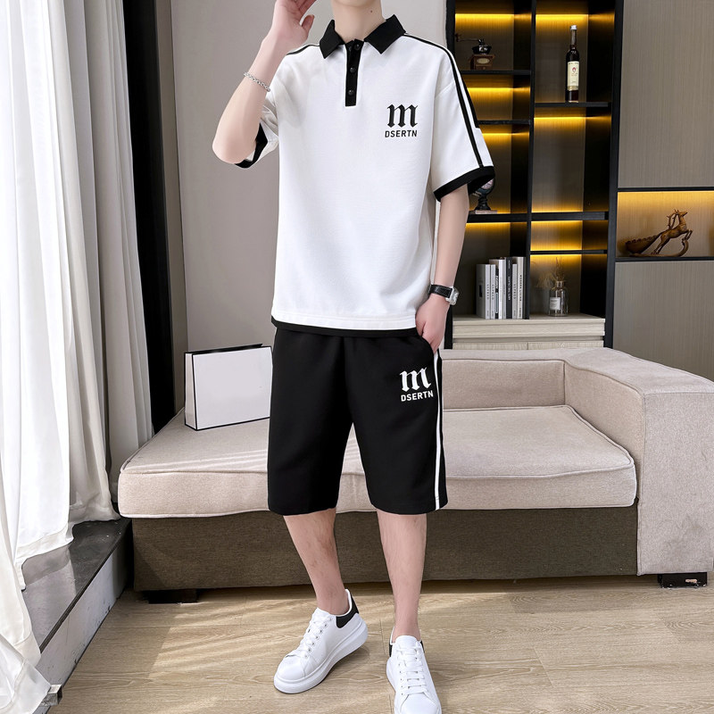 男士夏天套装休闲冰丝薄款短袖短裤一套搭配青年百搭男装运动衣服,男装,休闲运动套装,淘宝优惠券,粉丝福利购,淘宝优惠卷