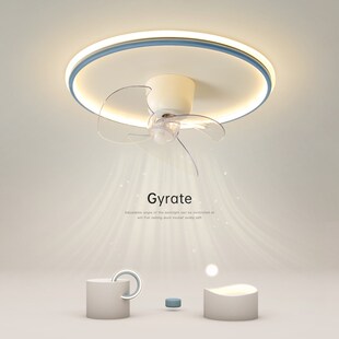 隐形风扇灯简约现代led吸顶灯超薄卧室灯创意客厅灯餐厅房间灯具