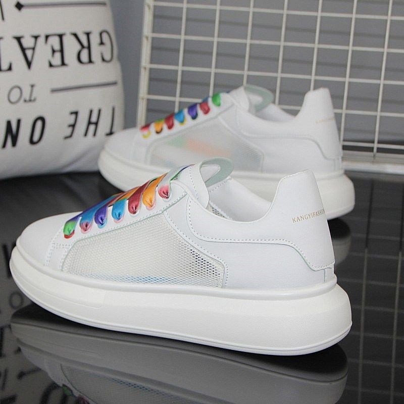 小白鞋夏季女鞋2024年新款情侣网面透气网鞋爆款学生运动休闲板鞋