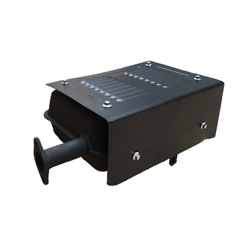 汽油发电机配件2-3/5-8kw发电机组消声器 一体式消音器烟囱排气管
