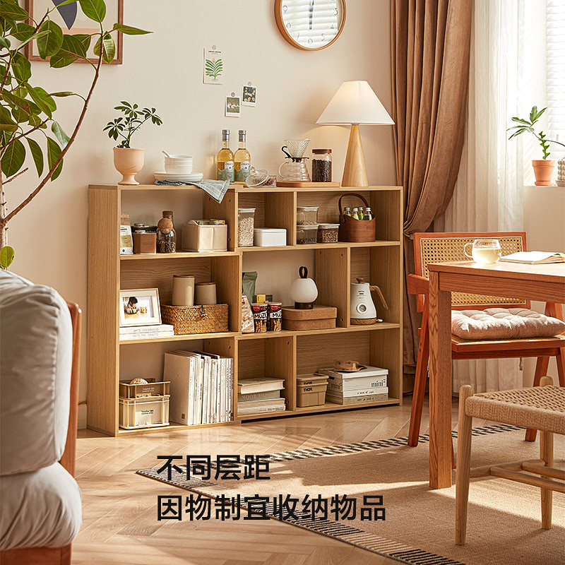 林氏书柜子家用可伸缩书架落地置物架客厅靠墙林氏木业LS782