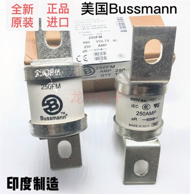 全新Bussmann新能源汽车熔断器BS88:4 250FM AMP690Vac充电桩保险
