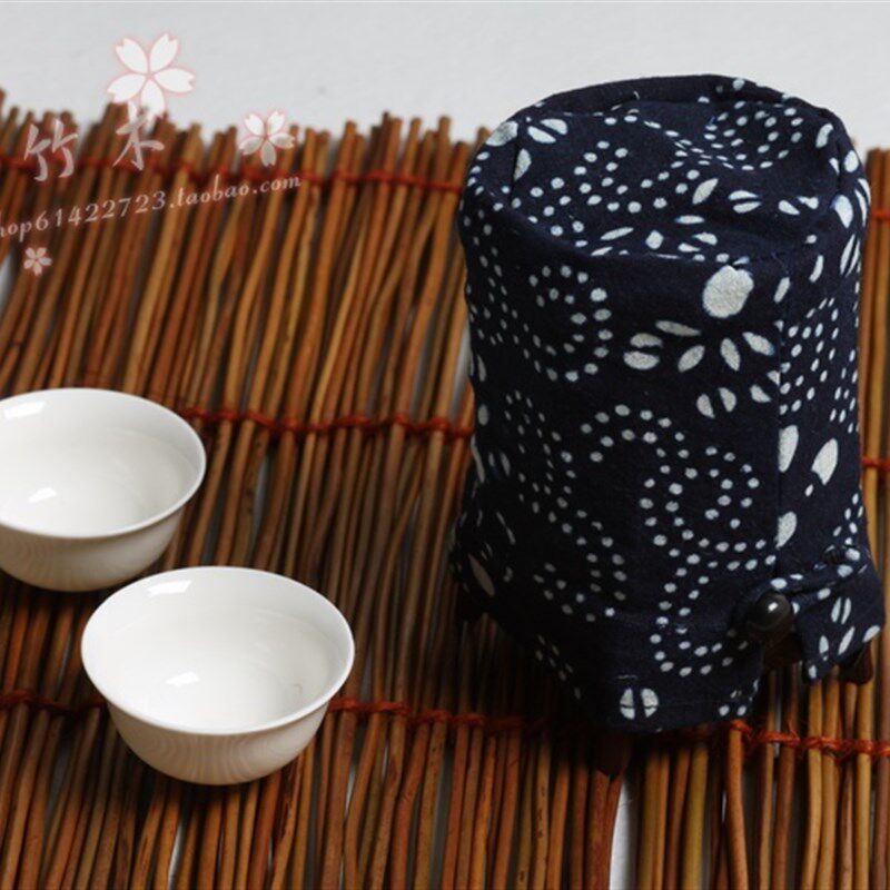茶杯 茶道 收纳筒 杯筒 杯笼 竹编 篓筐 零配 配件 便携 仿古精品