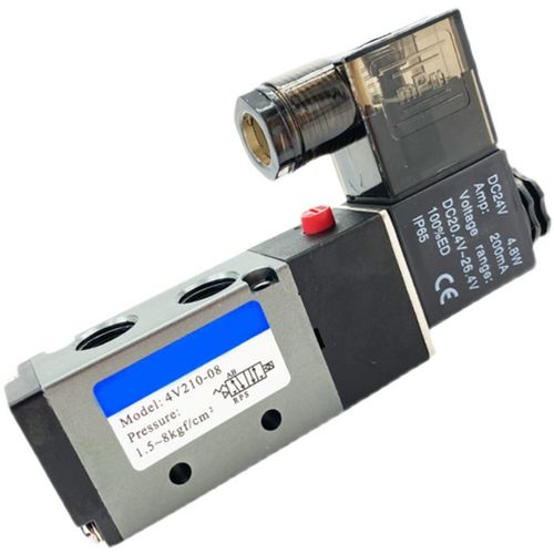 电磁阀二位五通4V210-08/310-10/110-06气缸换向控制阀AC220VDC24