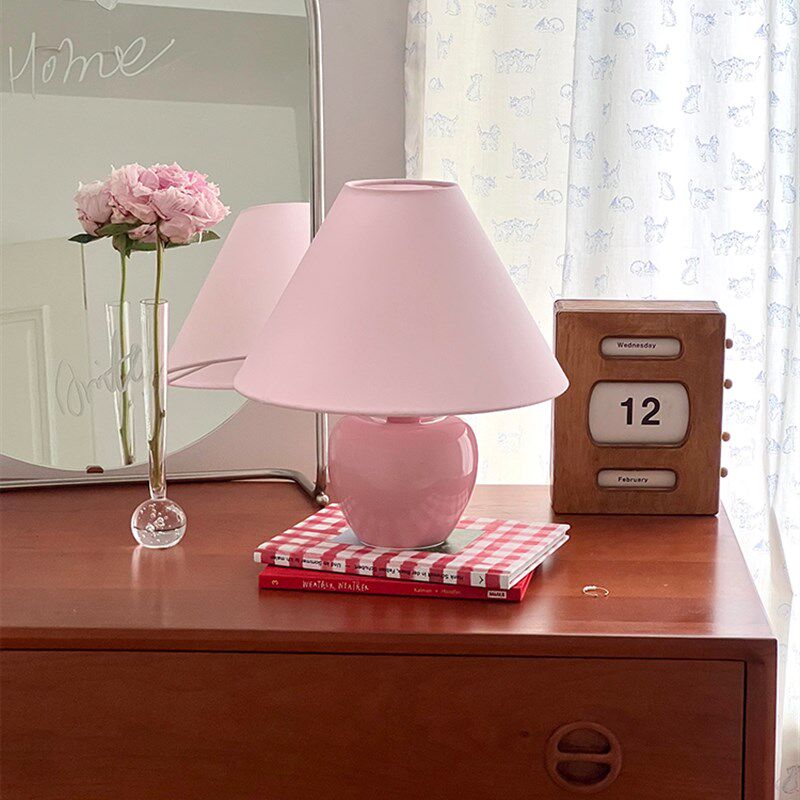 DPstudio侘寂风护眼台灯粉色韩系中古装饰灯服装店民宿氛围灯