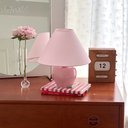 DPstudio侘寂风护眼台灯粉色韩系中古装饰灯服装店民宿氛围灯