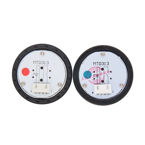 电梯按钮MTD313 KA313按钮带盲文外呼开关蓝光红光圆形