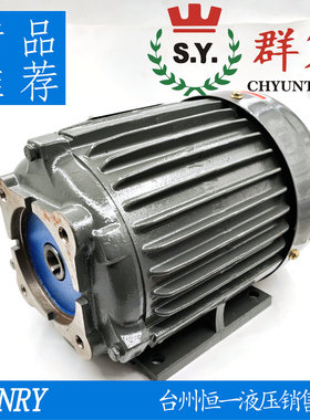 台湾群策SY液压油泵内轴电机C01/C02/C03/C05/C7B/C10-43B0 1 2HP