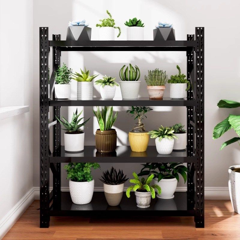 阳台花架置物架落地式植物摆放架铁艺绿植架子多层多肉花盆收纳架