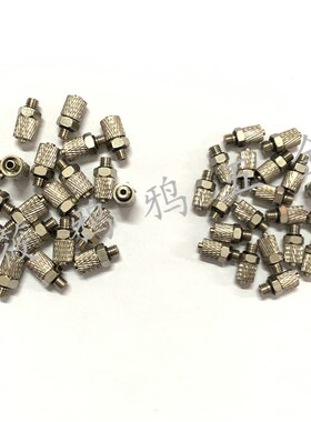 微型气管快拧弯头 直通 三通PT气动迷你接头 PC4-M5 PL6-M5 M6 M3