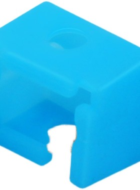 耐高温3D打印机配件E3D-V6新款加热块铝块硅胶套耐280度高温蓝色