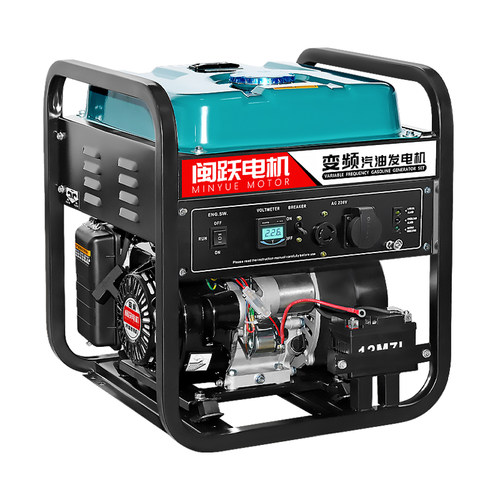 汽油发电机220V家用小型单相3KW/2/5/8/10千瓦三相电380V手提静音