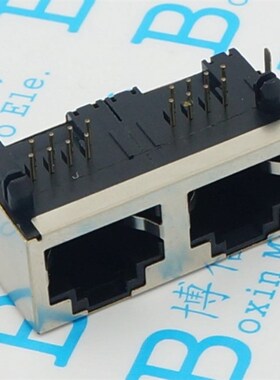 RJ45插座 1*2 56 无灯 双口 8P8C网络插座 2口 56-1x2带屏蔽