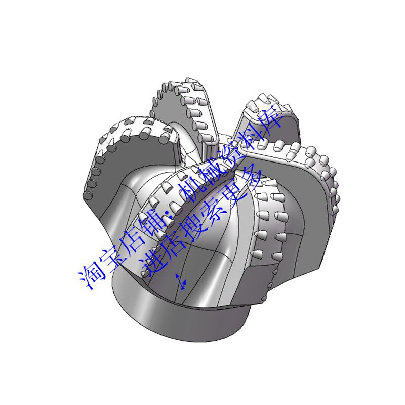石油行业pdc钻头三维3d图纸ug及step格式设计参考资料