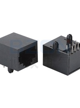 56A-1(10P8C)全塑无灯网络插座 带屏蔽后脚RJ45插座 网线网口链接