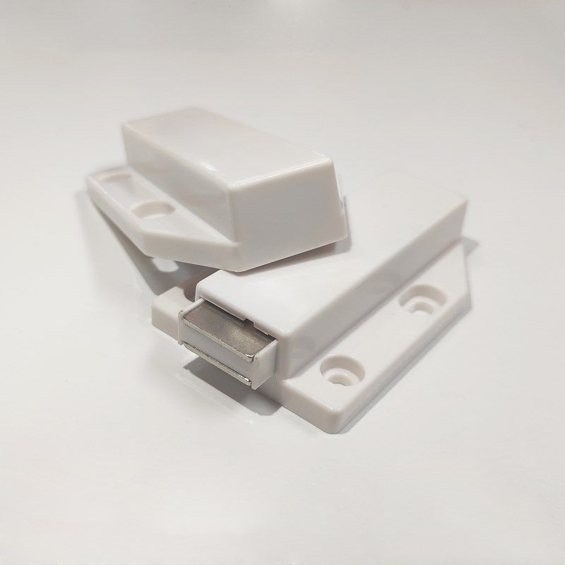 大号白色隐形橱柜门反弹器强磁柜吸磁碰按压式自弹器门碰门扣磁吸